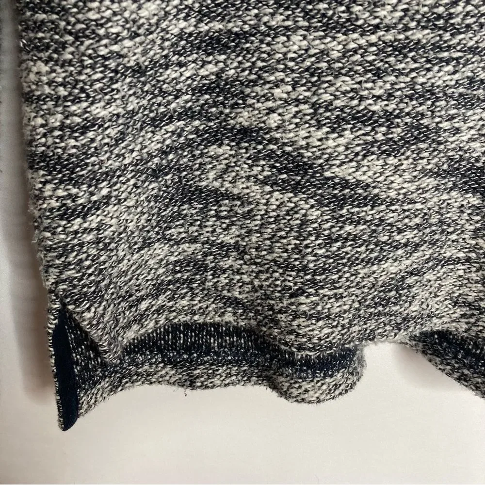 PAIGE Jeans Sweater Size Small Dark Navy and Cream White Marled